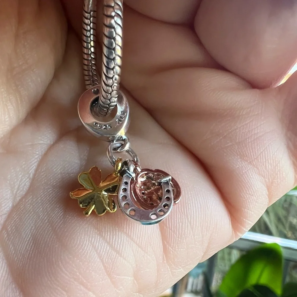 Clover, Ladybug & Horseshoe Dangle Charm